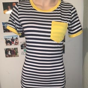 O Neck Striped Dress